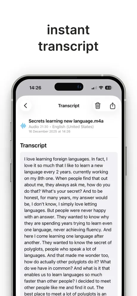 Transcription in progress